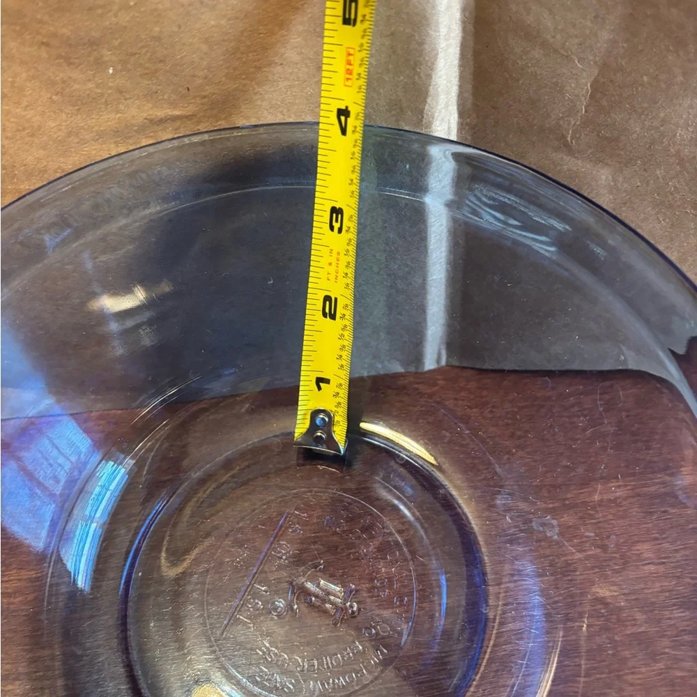 Anchor Hocking Set of Blue Glass Mixing Bowl and 2 prep bowls.